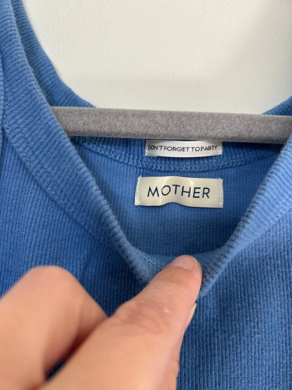 Mother Blue Ombre Gradient Racerback Rib Knit Tank - Size Small - MSRP $120 - Picture 3 of 5